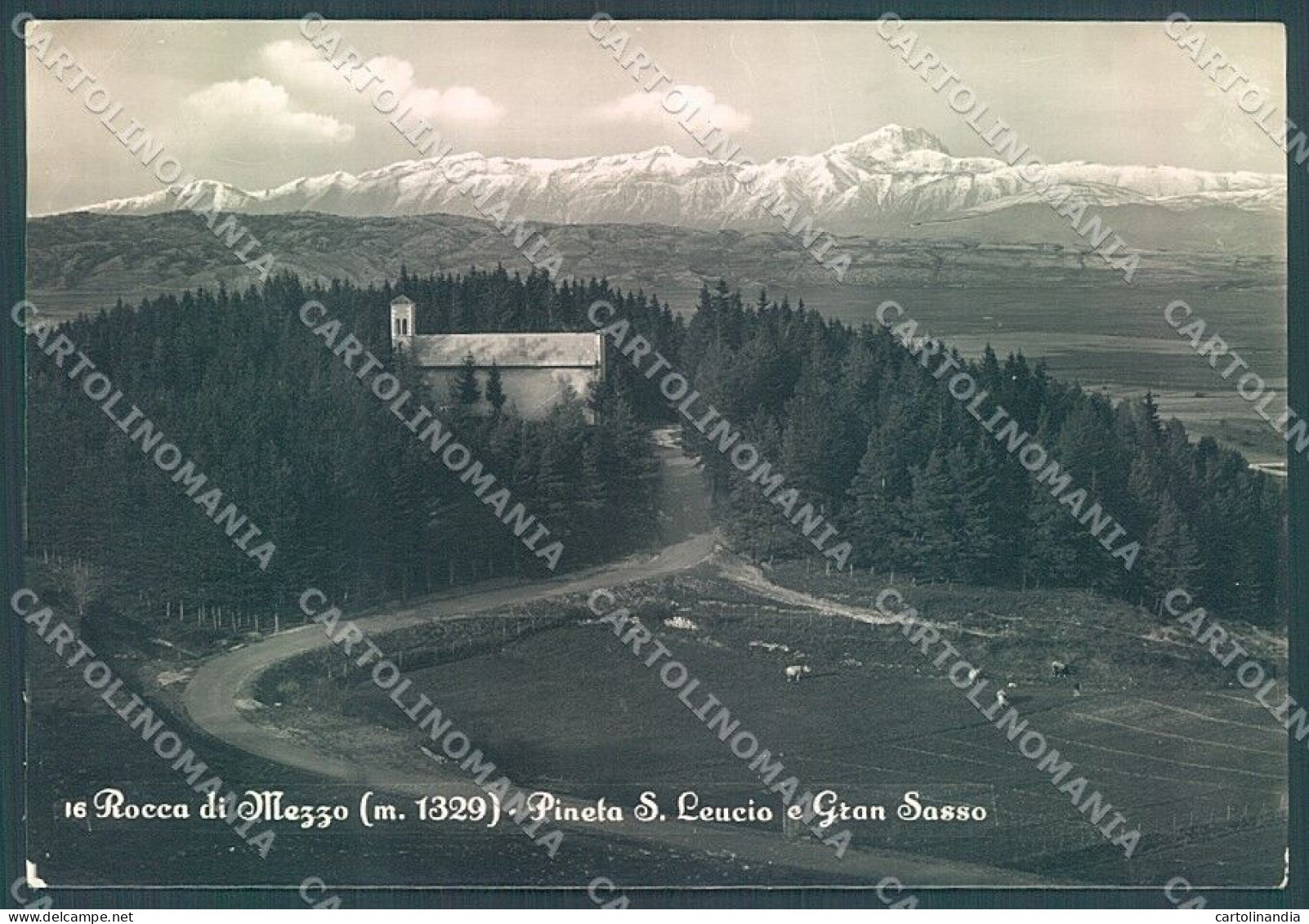 L'Aquila Rocca Di Mezzo Gran Sasso Foto FG Cartolina JK6137 - L'Aquila