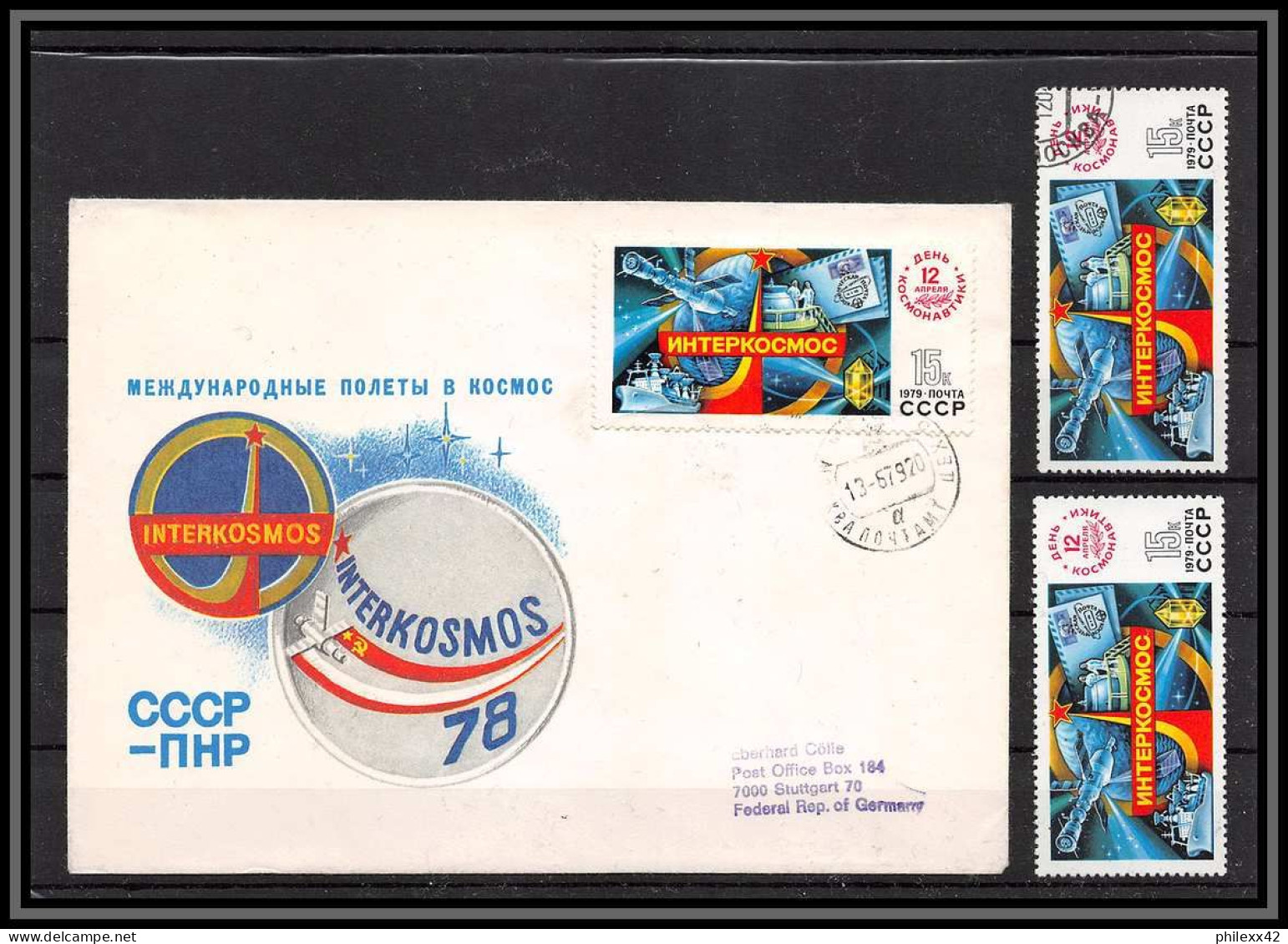 3497 Espace Space Raumfahrt Lettre Cover Briefe Cosmos Russie (Russia Urss USSR) 4591 Fdc + Mnh ** Intercosmos 1979 - Russie & URSS