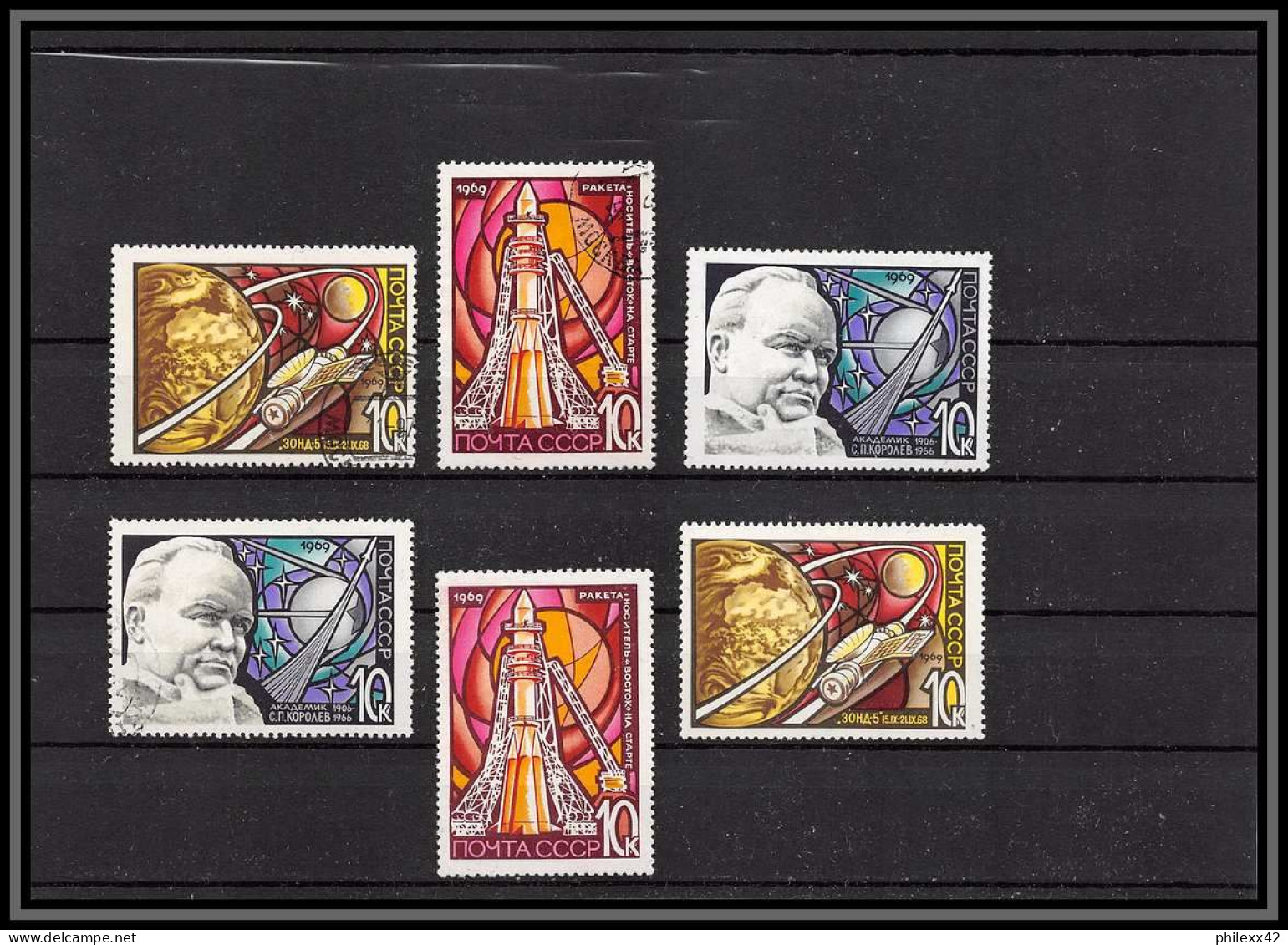 3369 Espace (space Raumfahrt) Lettre (cover) Russie (Russia Urss USSR 3478/3480 Cosmonauts Day KOROLEV Fdc + ** Mnh + 0 - Russia & USSR