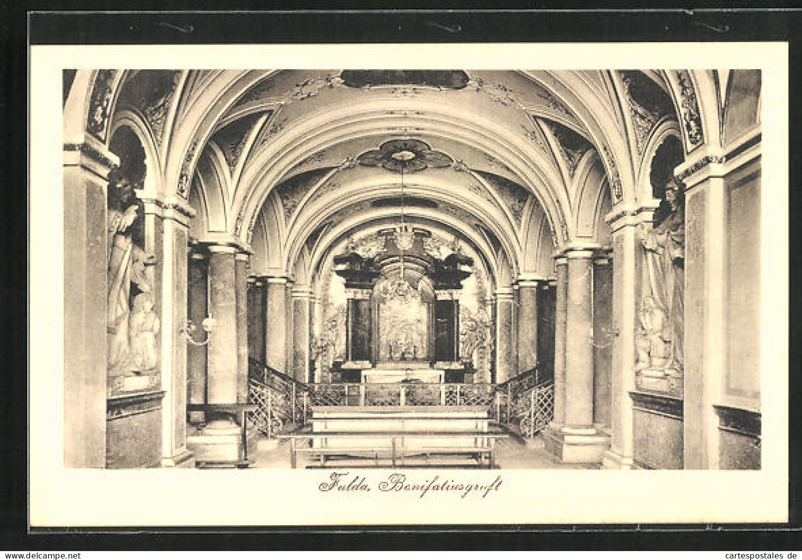 AK Fulda, Altar Aus Marmor Und Alabaster Mit Dem Grab Des Heiligen Bonifatius  - Fulda