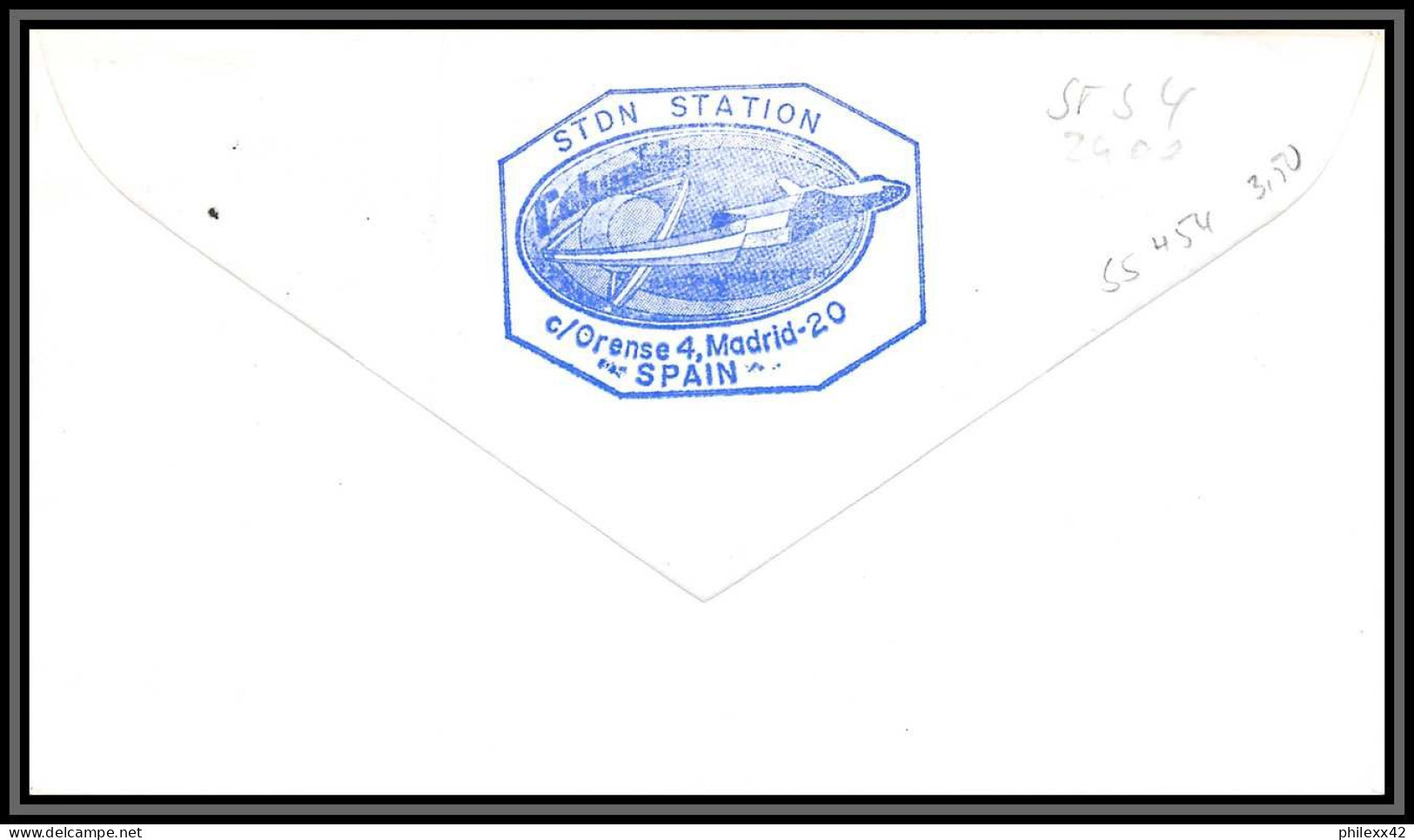 2900 Espace (space Raumfahrt) Lettre (cover Briefe) Espagne (spain) Start Sts-4 Columbia Shuttle (navette) 27/6/1982 - Europe