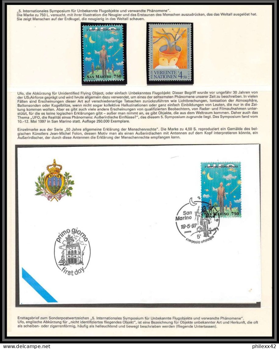 2781X Espace (space Raumfahrt) Lettre (cover Briefe) San Marin (san Marino) 19/5/1997 Espace (space) FDC + MNH ** - Europe
