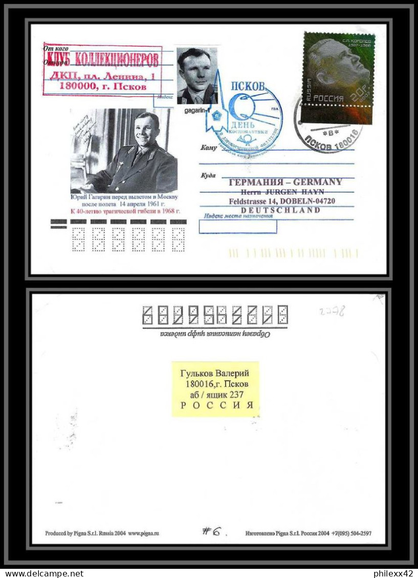 2778 Espace (space Raumfahrt) Lettre (cover Briefe) Russie (Russia) Tirage Numéroté 100 Ex Gagarine Gagarin 12/4/2008 - Russia & USSR