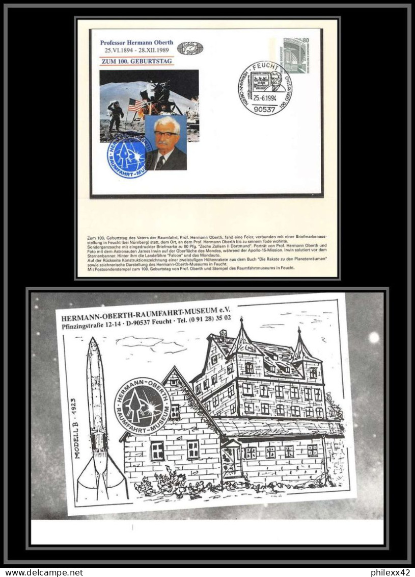 2741X Espace (space) Entier Postal (Stamped Stationery) Allemagne (germany Bund) Feucht Oberth 25/6/1994 - Europe