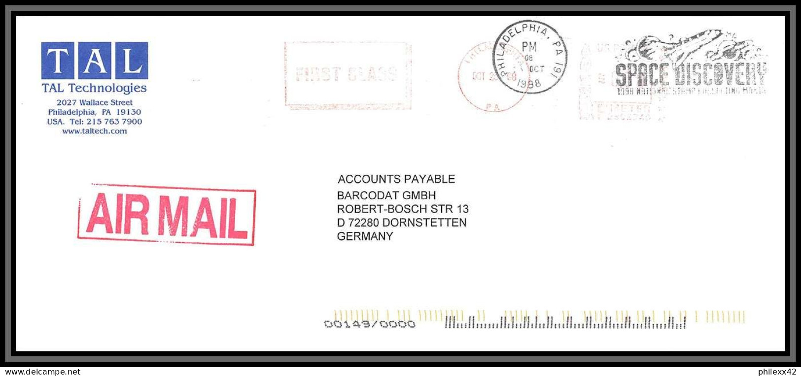 2722a Espace (space Raumfahrt) Lettre (cover Briefe) USA 1998 Space Discovery - United States