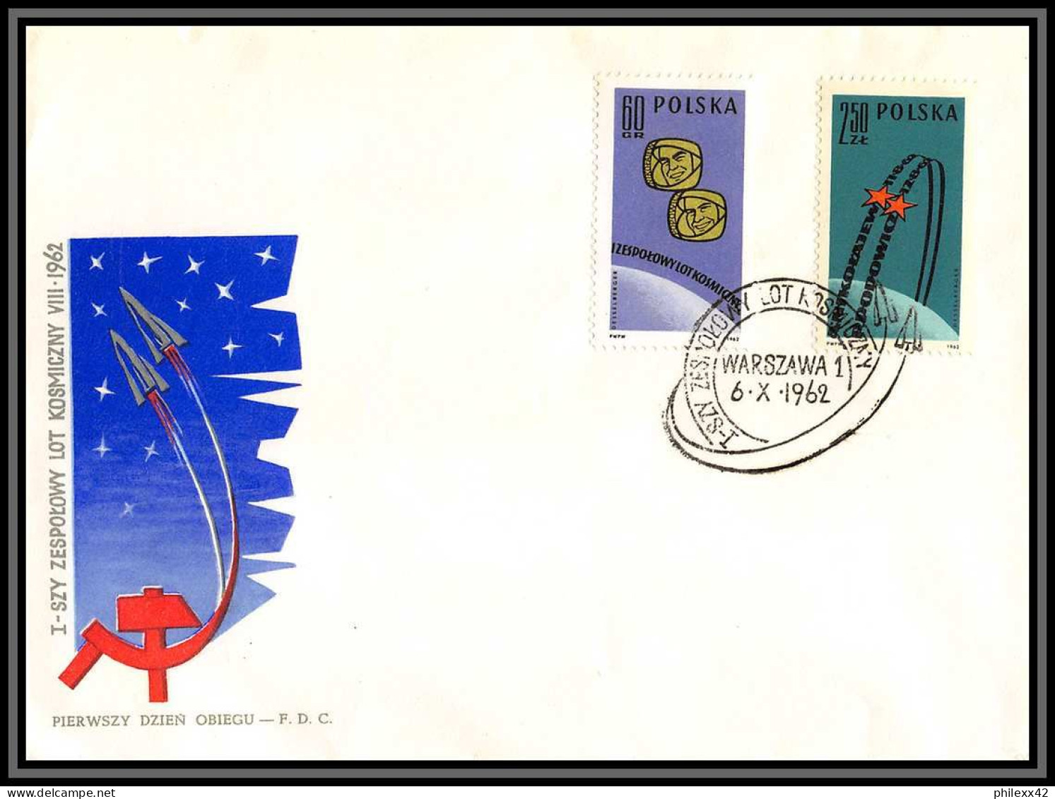 2755 Espace (space Raumfahrt) Lot Lettre Fdc (cover Briefe) Pologne (Poland) 129/1210 + Bloc ** Mnh / Used 6/10/1962 - Europe