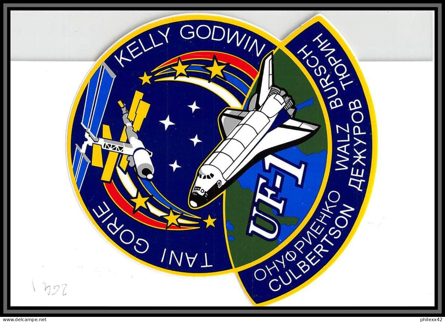 2641 Espace (space Raumfahrt) Lettre Cover USA- Endeavour Shuttle (navette) Start Sts-108 5/12/2001 Stickers Autocollant - Stati Uniti