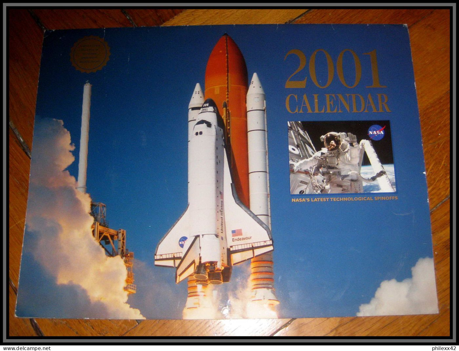 3809X Espace/raumfahrt (space) Calendrier (calendar) Geant Nasa 28x25 Cm 2001 Usa - Verenigde Staten