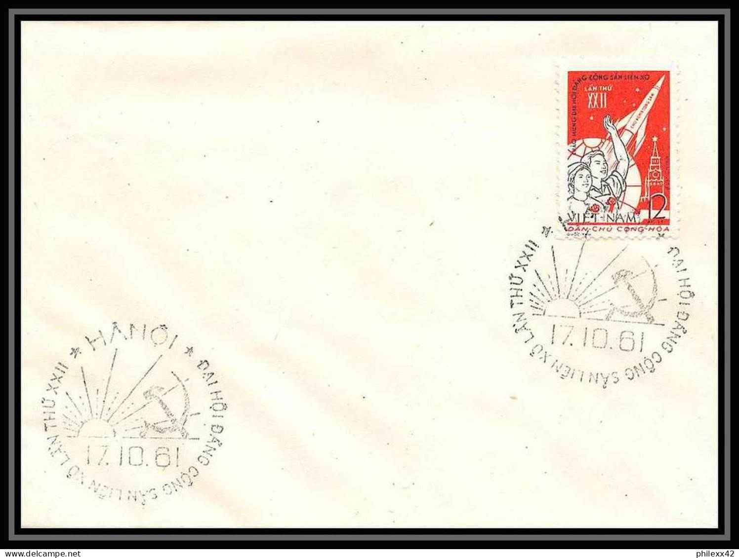 3530/ Espace Space Raumfahrt Lettre Cover Briefe Cosmos 17/10/1961 2nd Manned Space Flight Viet Nam (Vietnam) - Asia