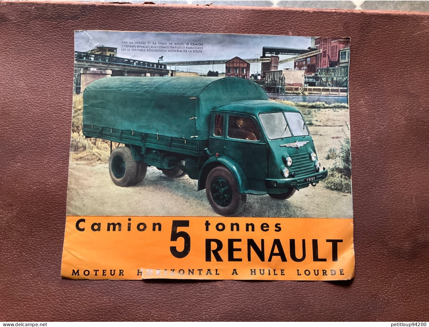 (16) DOCUMENT Commercial RENAULT  Camlon 5 Tonnes RENAULT - Automobile