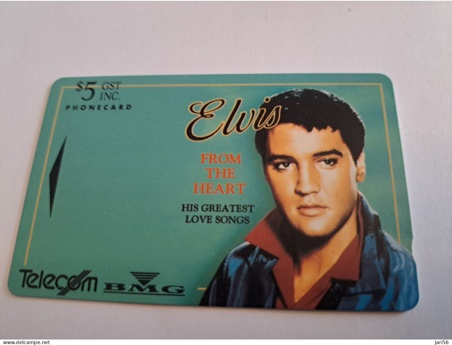 NEW ZEALAND  MAGNETIC $ 5,-ELVIS PRESLEY /FROM THE HEART/  ADCB /1993 COLLECTORS EDITION / MINT     **16562** - New Zealand