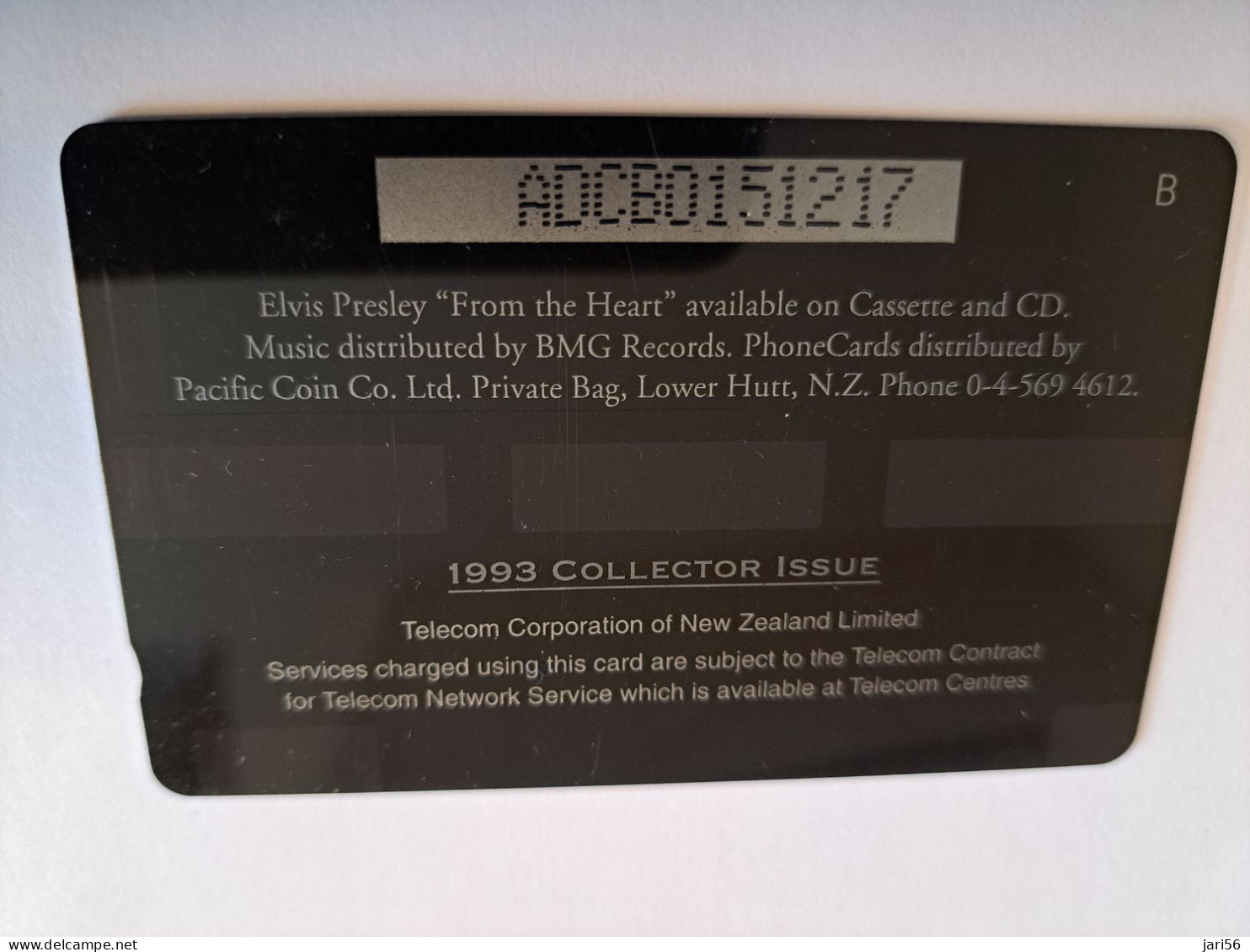 NEW ZEALAND  MAGNETIC $ 5,-ELVIS PRESLEY /FROM THE HEART/  ADCB /1993 COLLECTORS EDITION / MINT     **16562** - Nuova Zelanda