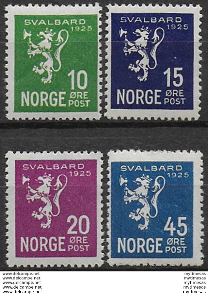 1925 Norvegia Svalbard 4v. MNH Unificato  N. 108/11 - Other & Unclassified