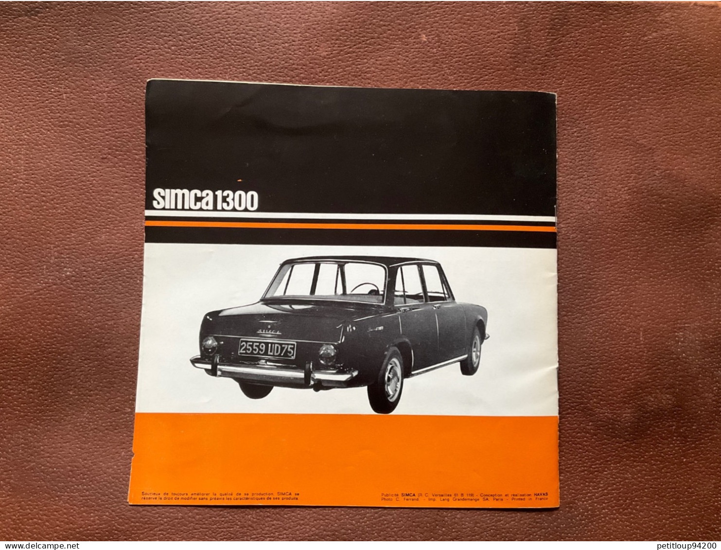 (17) DOCUMENT Commercial SIMCA  Simca 1300