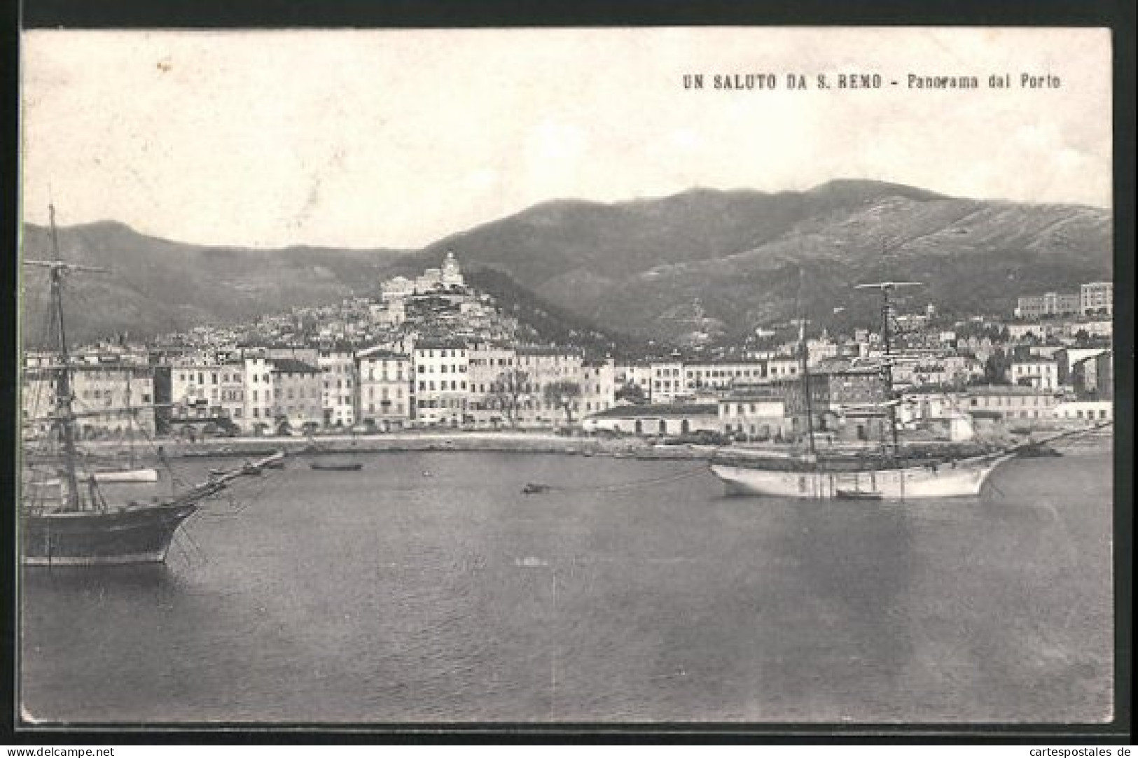 Cartolina San Remo, Panorama Dal Porto  - San Remo