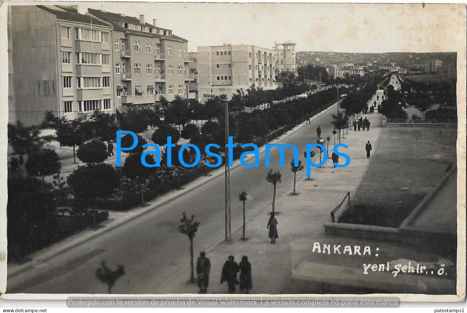 226982 TURKEY ANKARA VIEW AVENUE POSTAL POSTCARD - Turkey