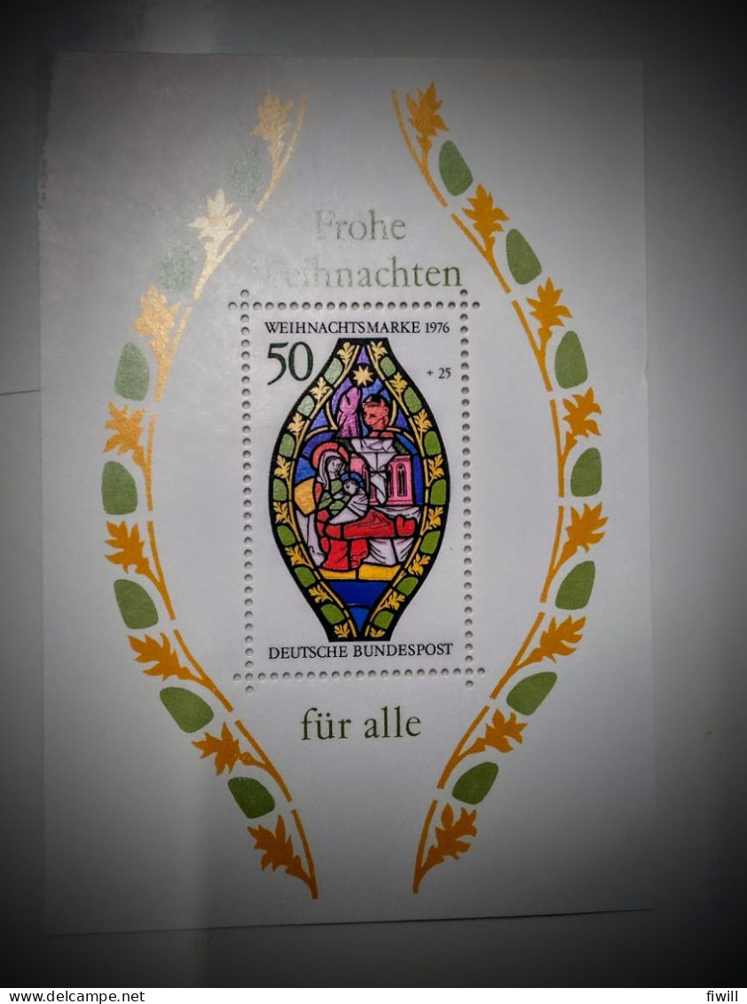 TIMBRE FROHE WEIHNACHTEN FUR ALLE 1976 - Colecciones