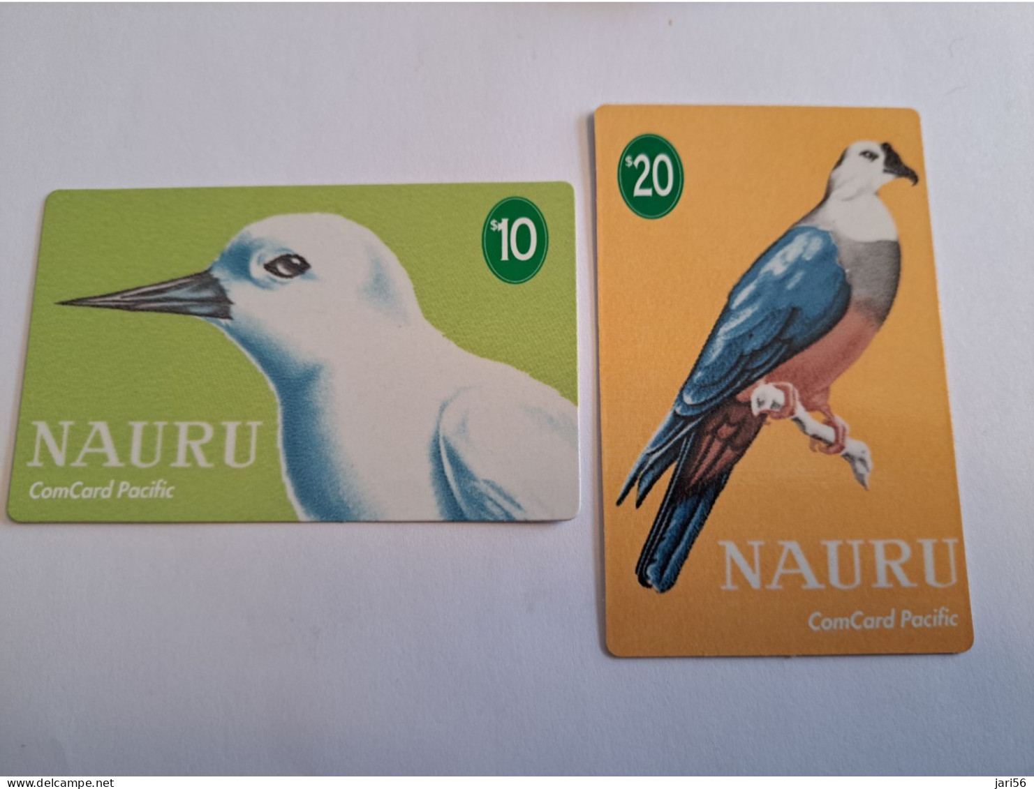 NAURU / COM CARD PACIFIC/ 2 CARDS BIRDS OF NAURU/ NOT LOADED/ MINT     **16570** - Nauru