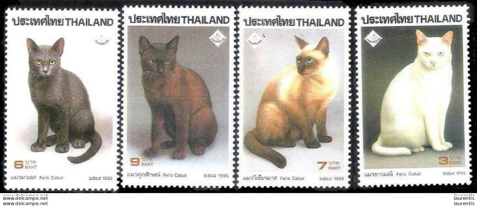 222  Chats - Cats - Thailande Yv 163 à 26 MNH - See Description - 1,65 - Gatos Domésticos