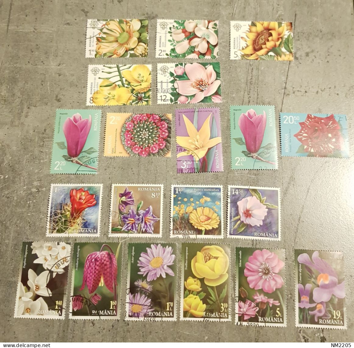 ROMANIA FLOWERS 4 SETS  CTO- USED - Usati