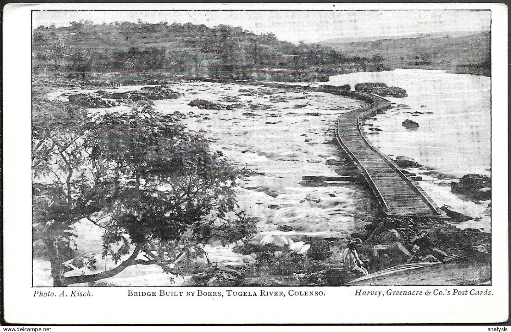 South Africa KwaZulu-Natal Colenso Tugela River Old PPC 1910s - South Africa