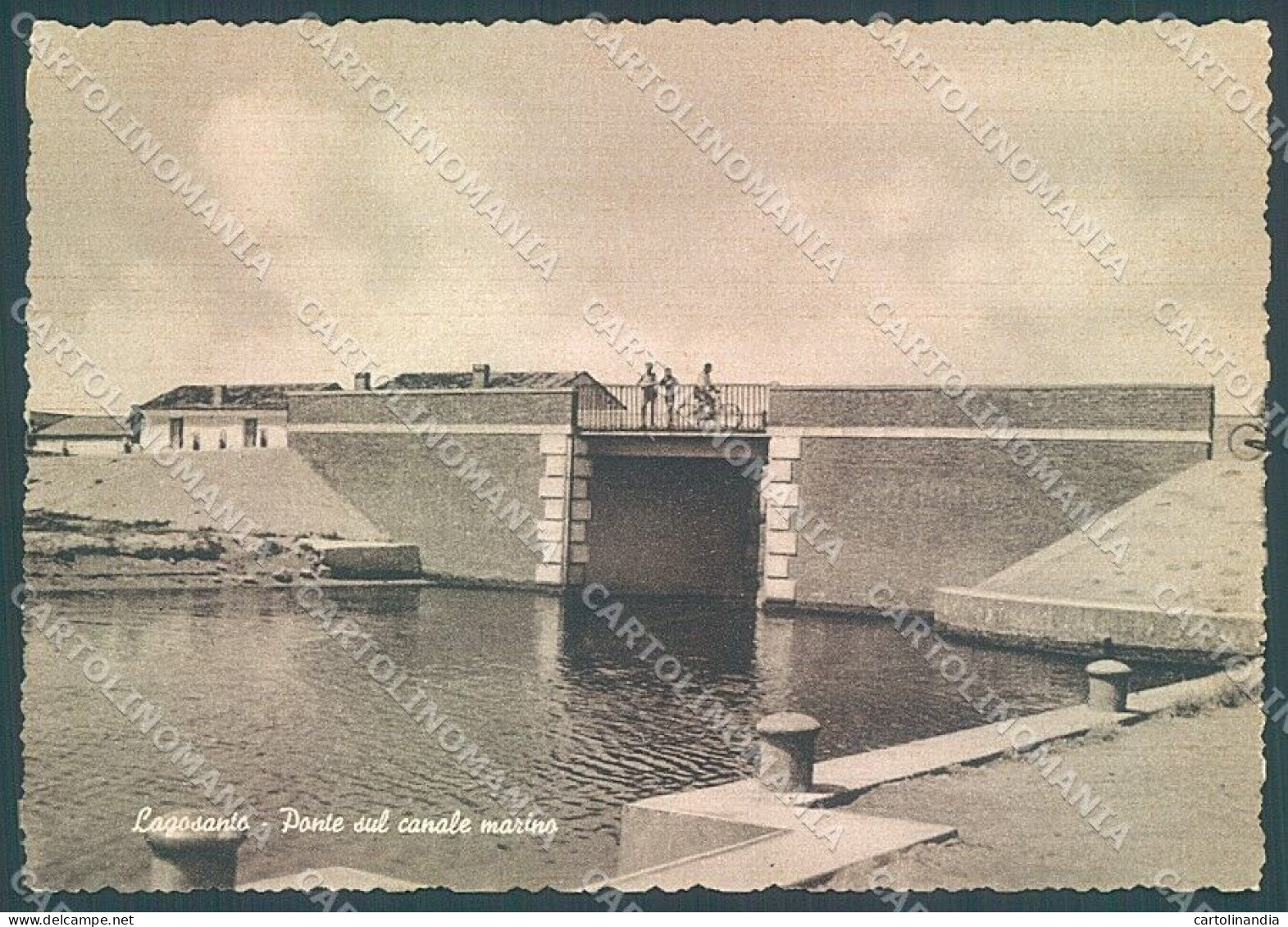 Ferrara Lagosanto Ponte Sul Canale Marino FG Cartolina JK5481 - Ferrara