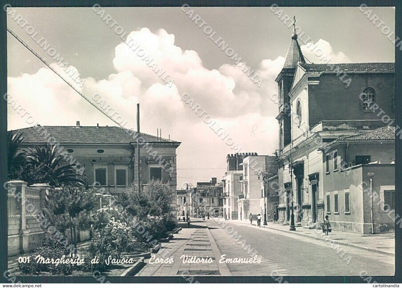 Foggia Margherita Di Savoia Corso Vittorio Emanuele Foto FG Cartolina JK5979 - Foggia