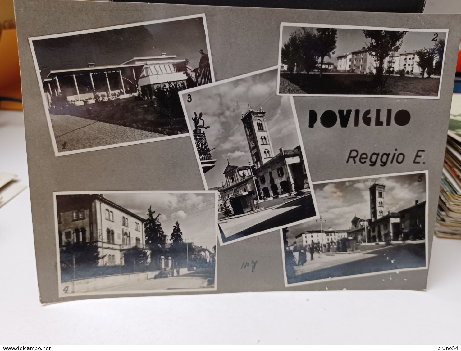 Cartolina Poviglio Provincia Reggio Emilia 1957 - Reggio Emilia