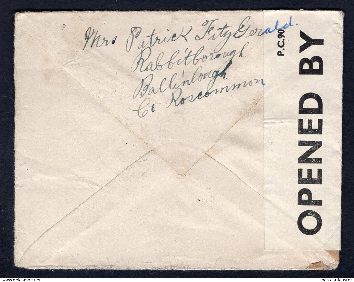 IRELAND 1943 Censored Cover To USA (p2841) - Cartas & Documentos