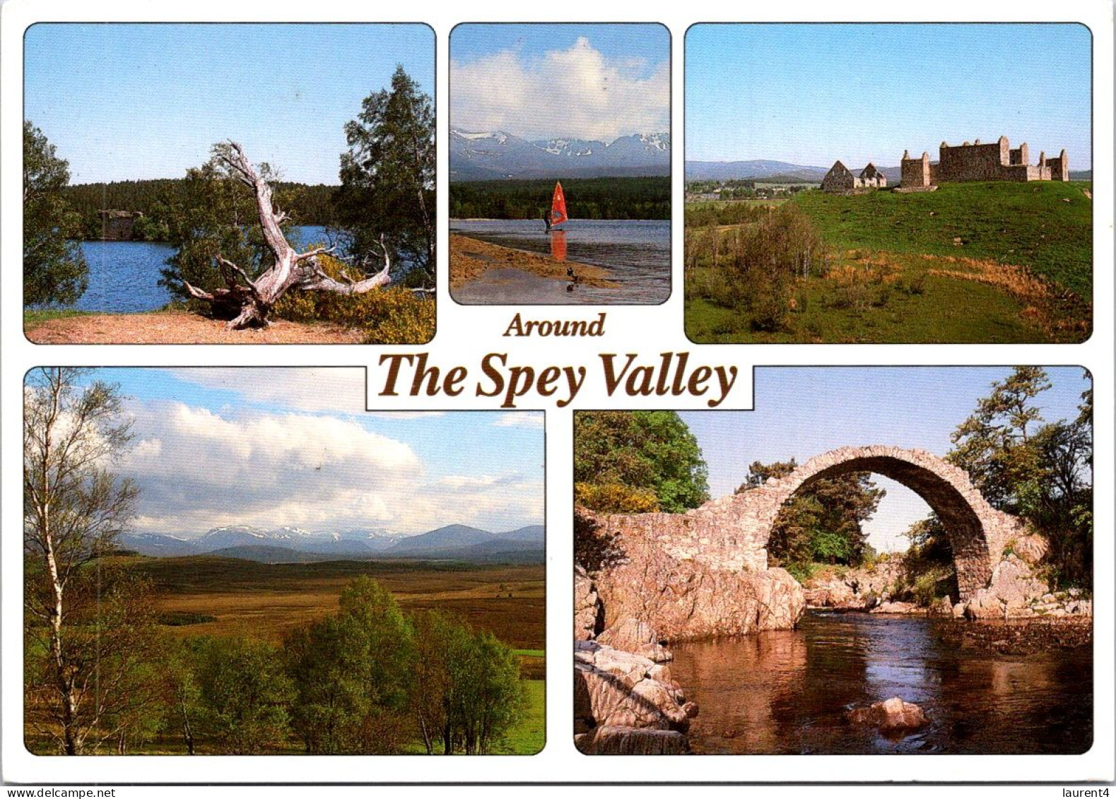 15-4-2024 (2 Z 6) UK (posted To Autralia 1996) Spey Valley (& Bridge) - Puentes