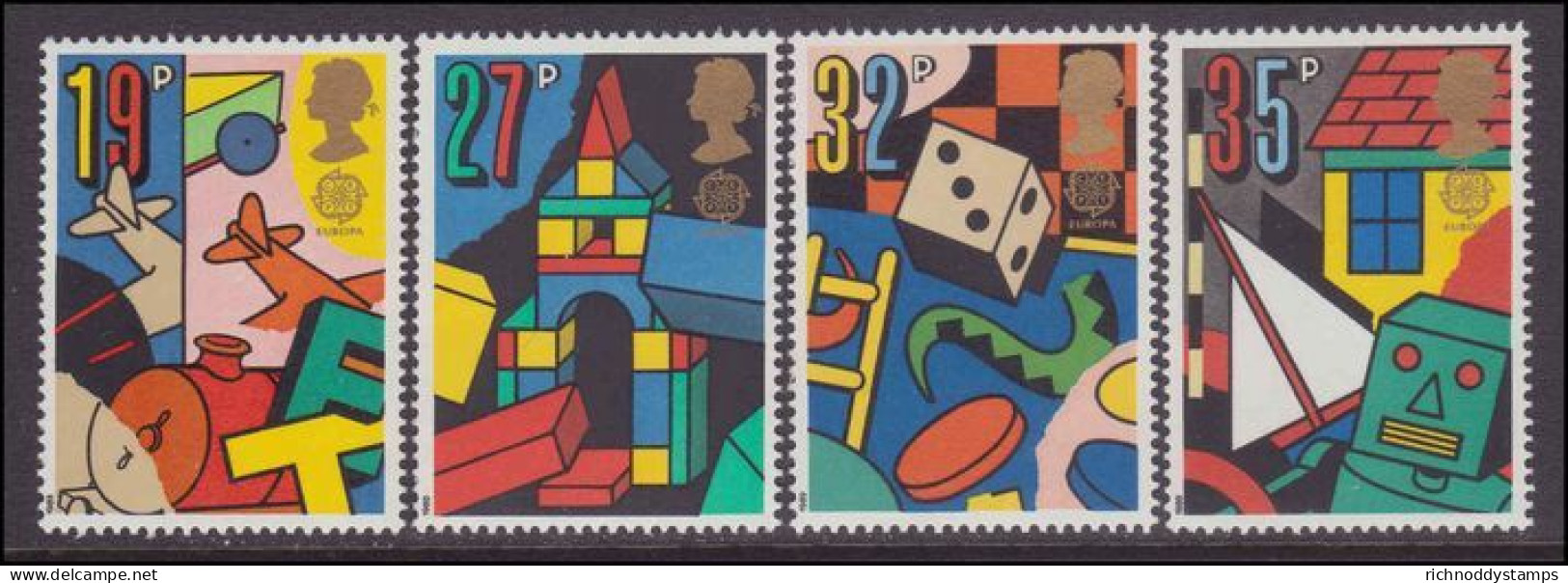 1989 Games And Toys. Europa Unmounted Mint. - Neufs
