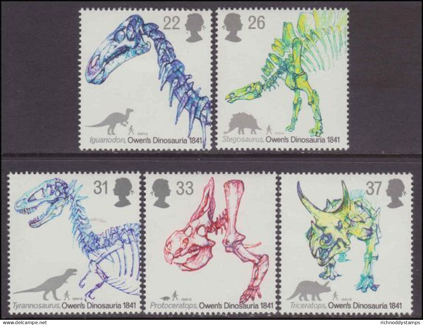1991 150th Anniversary Of Dinosaurs Unmounted Mint. - Unused Stamps