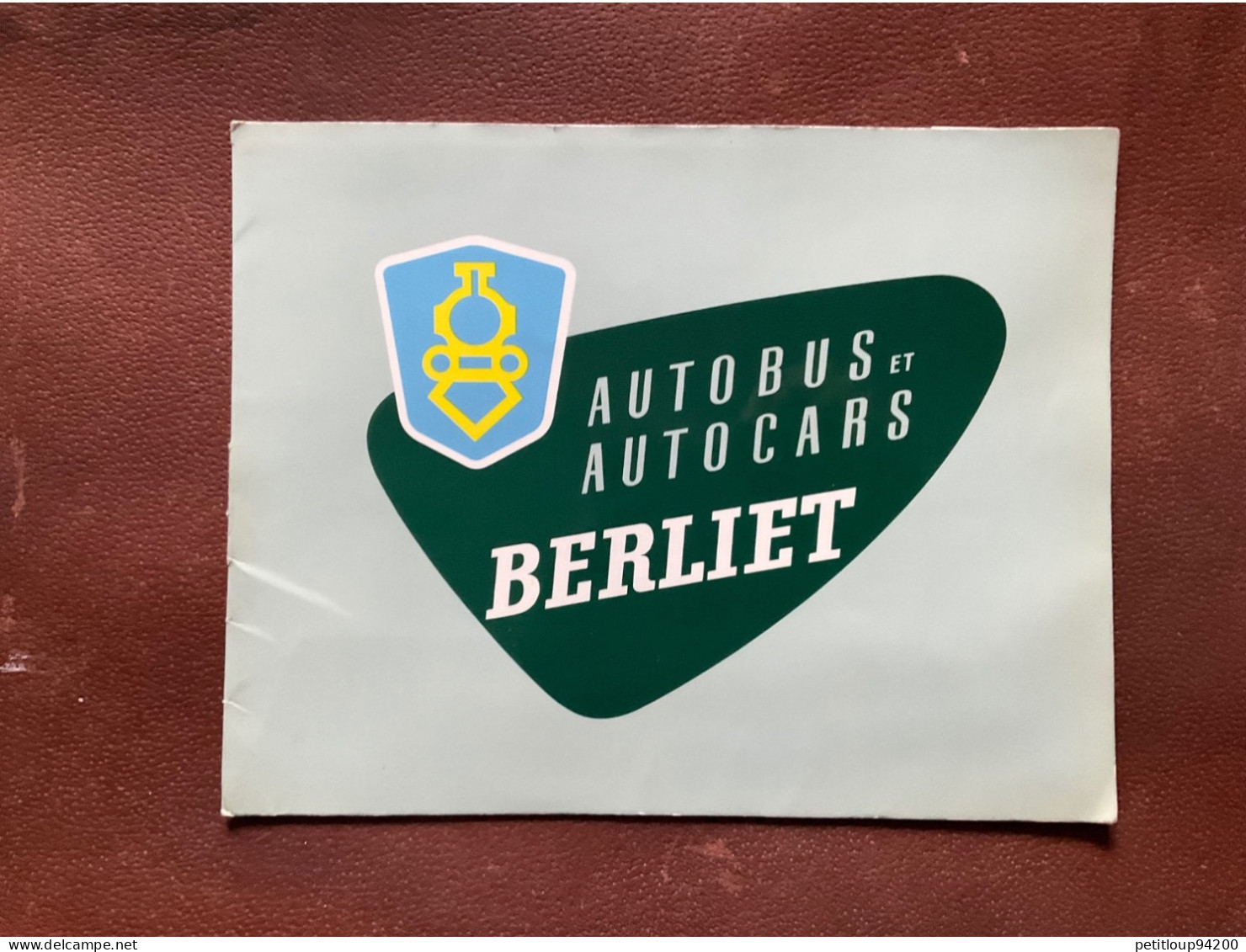 (22) DOCUMENT Commercial  BERLIET Autobus Et Autocars - Auto's