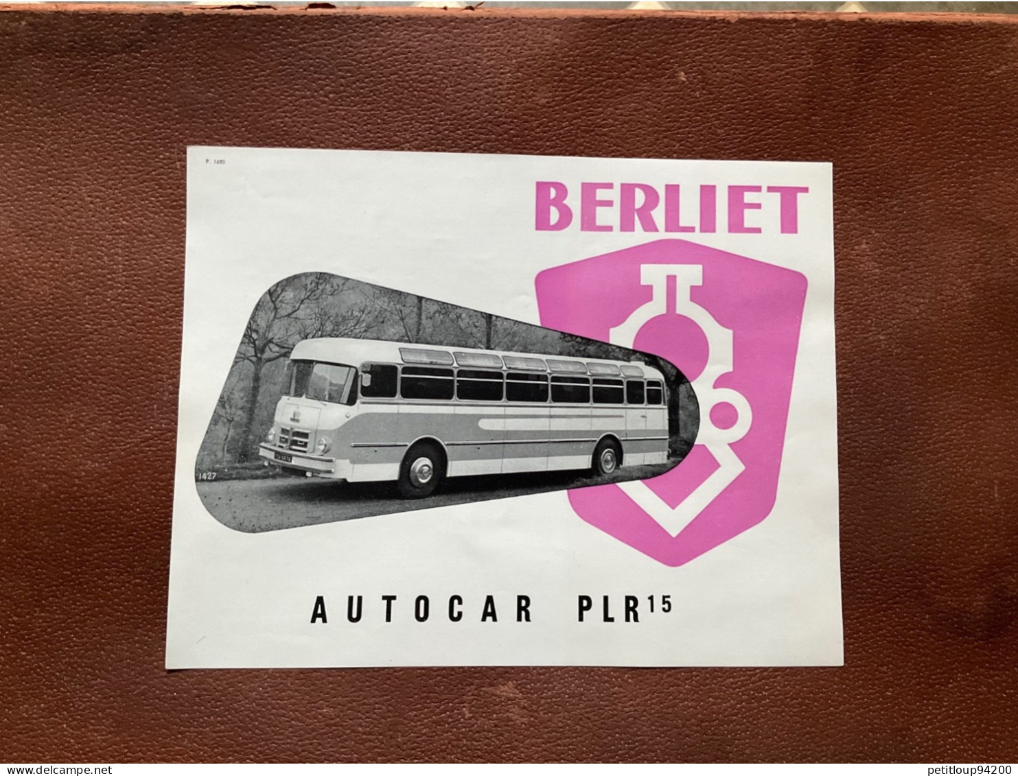(22) DOCUMENT Commercial  BERLIET Autobus et Autocars
