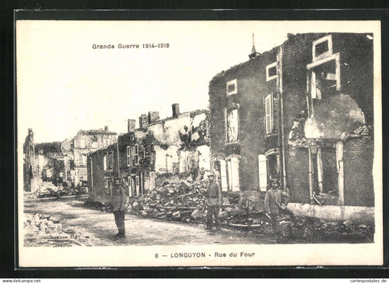 CPA Longuyon, Rue Du Four, Grande Guerre 1914-1918  - Longuyon