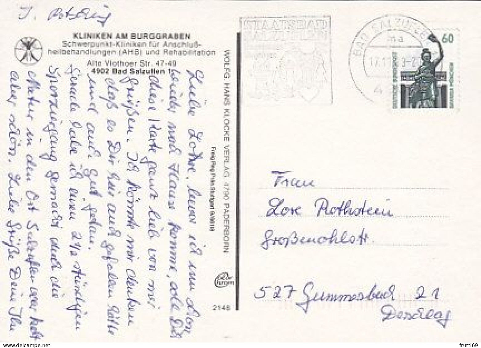 AK 212984 GERMANY - Bad Salzuflen - Kliniken Am Burggraben - Bad Salzuflen