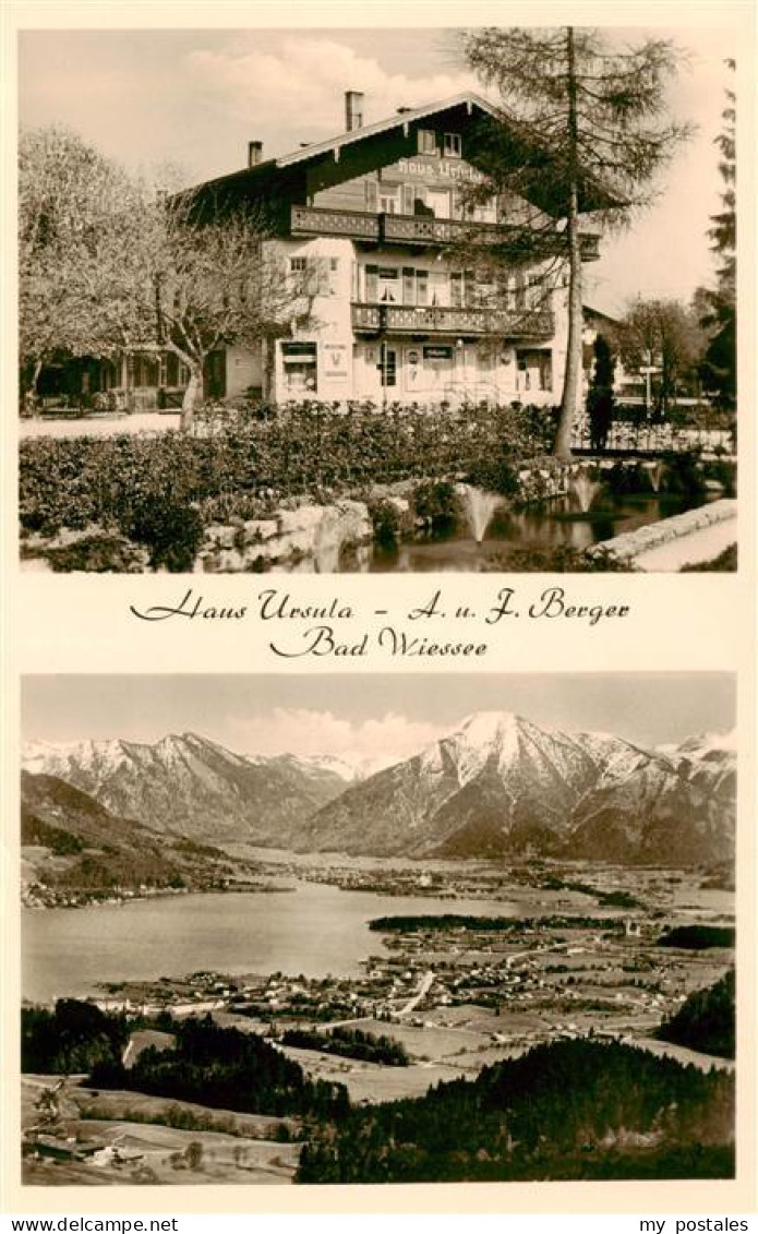 73970758 Bad_Wiessee_Tegernsee Haus Ursula Panorama Tegernsee Alpen Luftaufnahme - Bad Wiessee