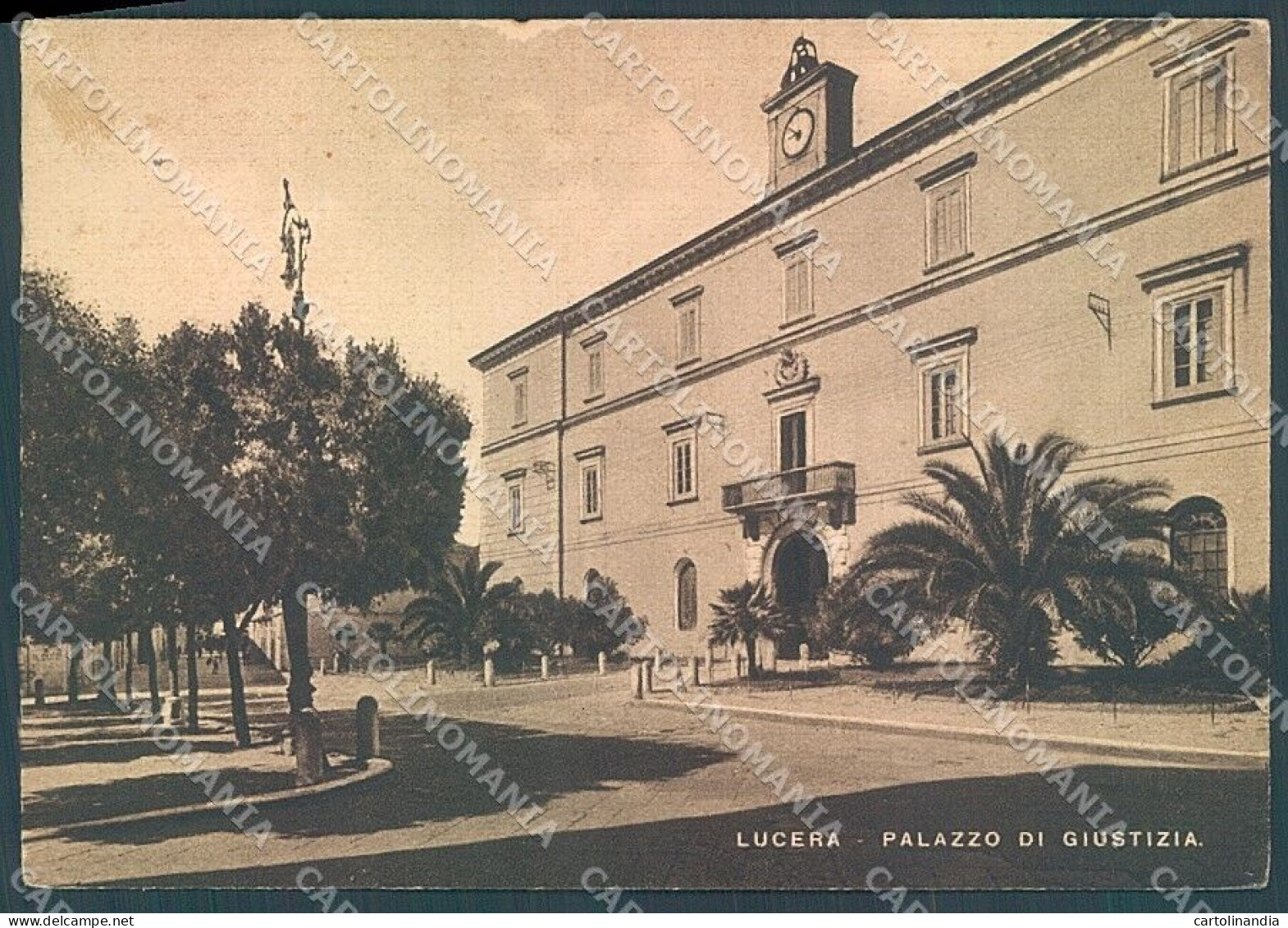 Foggia Lucera Palazzo Di Giustizia FG Cartolina JK5958 - Foggia