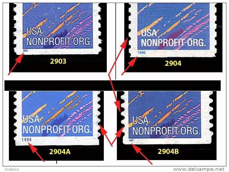 Etats-Unis / United States (Scott No.2904 - Montagne / Mountain / Non Profit) (**) Serpentin - Oblitérés