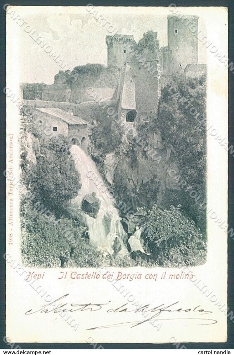 Viterbo Nepi Castello Dei Borgia Alterocca 1068 Cartolina JK5834 - Viterbo