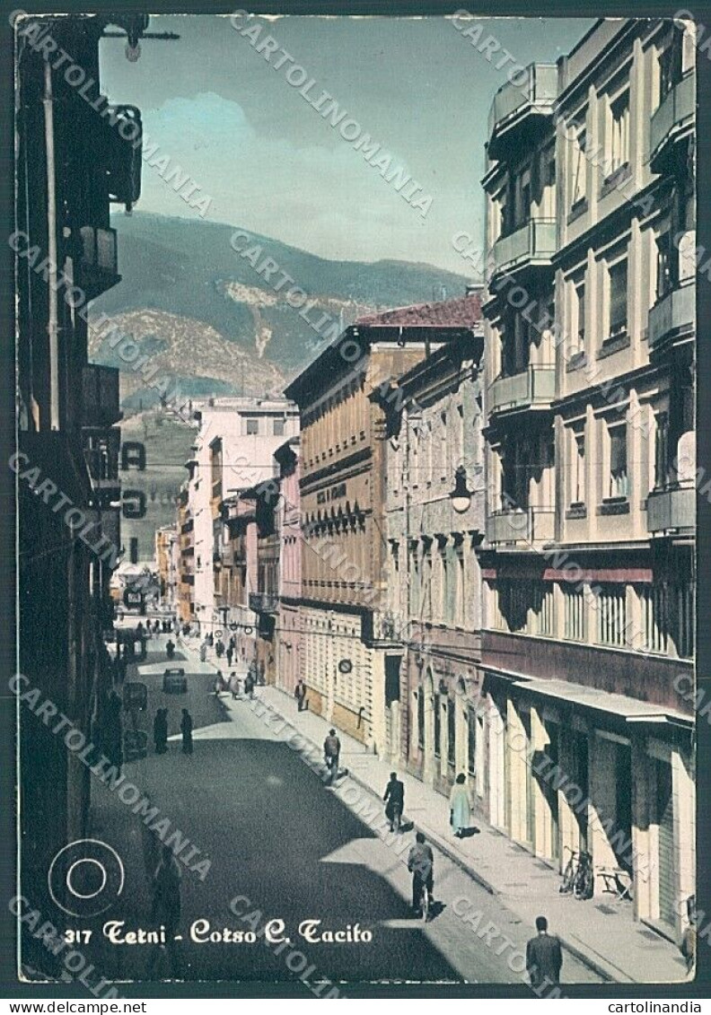 Terni Città Corso Tacito Foto FG Cartolina JK5421 - Terni