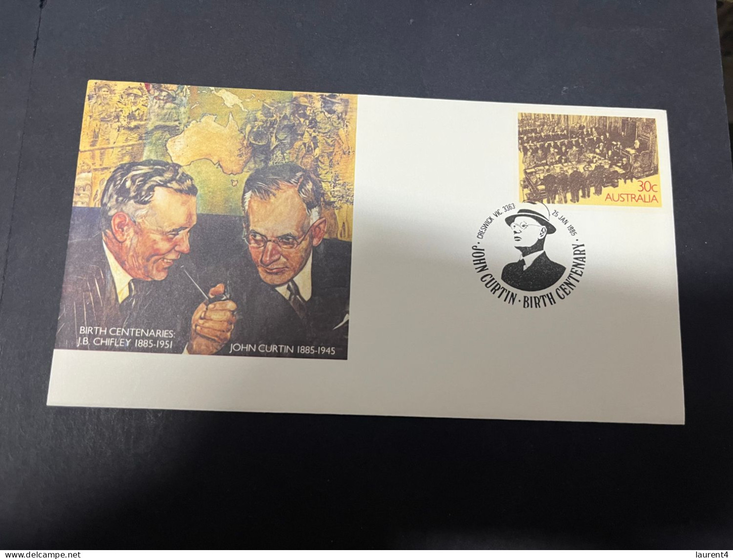 15-4-2024 (2 X 9) Australia - 1985 - John Curtain (2 Covers) - FDC