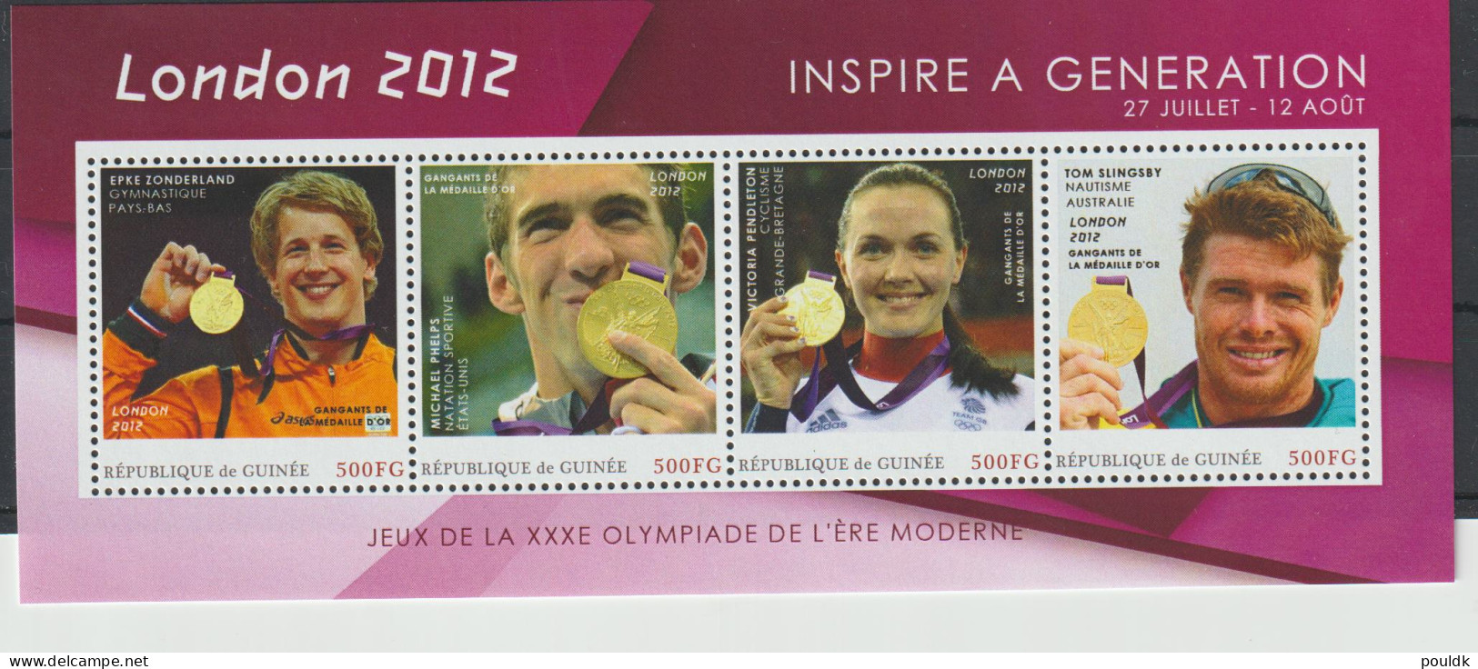 Republique De Guinee 2012 Olympic Games London Souvenir Sheet MNH/**. Postal Weight Approx. 0,04 Kg. Please Read - Sommer 2012: London