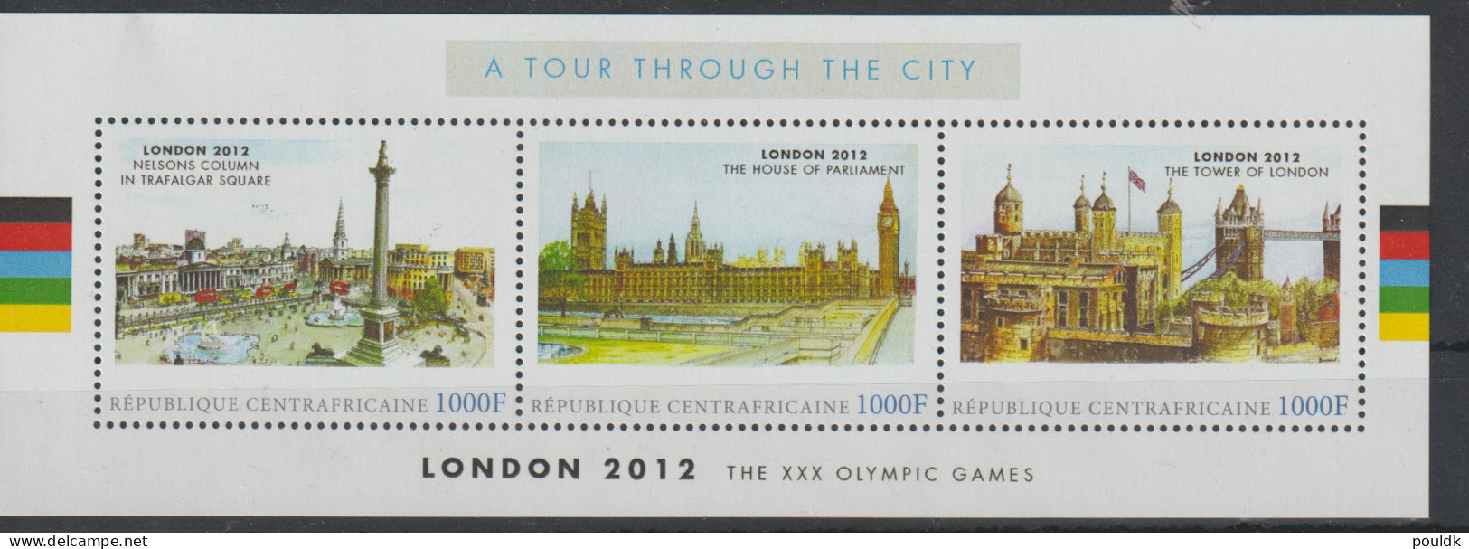 Republique Centrafricaine 2012 Olympic Games London Souvenir Sheet MNH/**. Postal Weight Approx. 0,04 Kg - Eté 2012: Londres