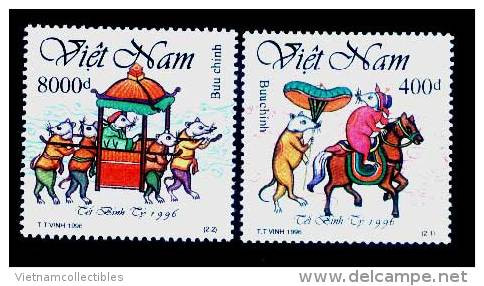 Vietnam Viet Nam MNH Perf Stamps 1996 : Year Of Mouse / Horse (Ms722) - Viêt-Nam