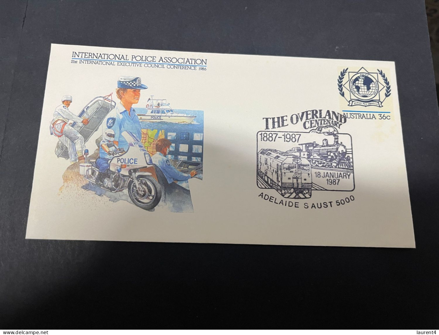 15-4-2024 (2 X 9) Australia - 1985 - The Overland Centenary (railway) - Omslagen Van Eerste Dagen (FDC)