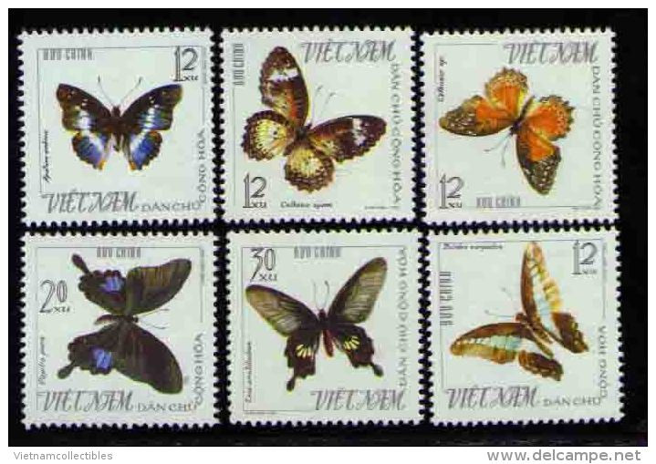 North Vietnam Viet Nam MNH Perf Stamps 1965 : Butterfly (Ms179) - Viêt-Nam