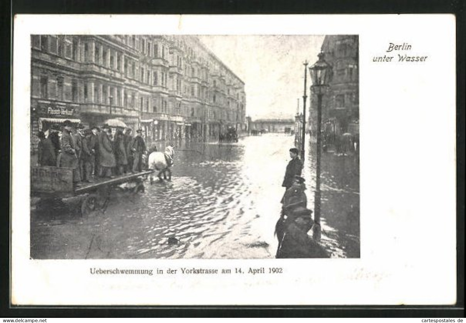 AK Berlin, Überschwemmung In Der Yorckstrasse 1902  - Inondations