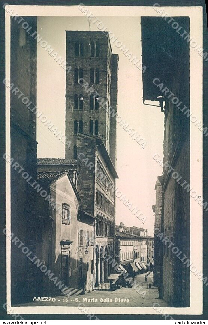 Arezzo Città Chiesa S. Maria Della Pieve Foto Cartolina JK6004 - Arezzo