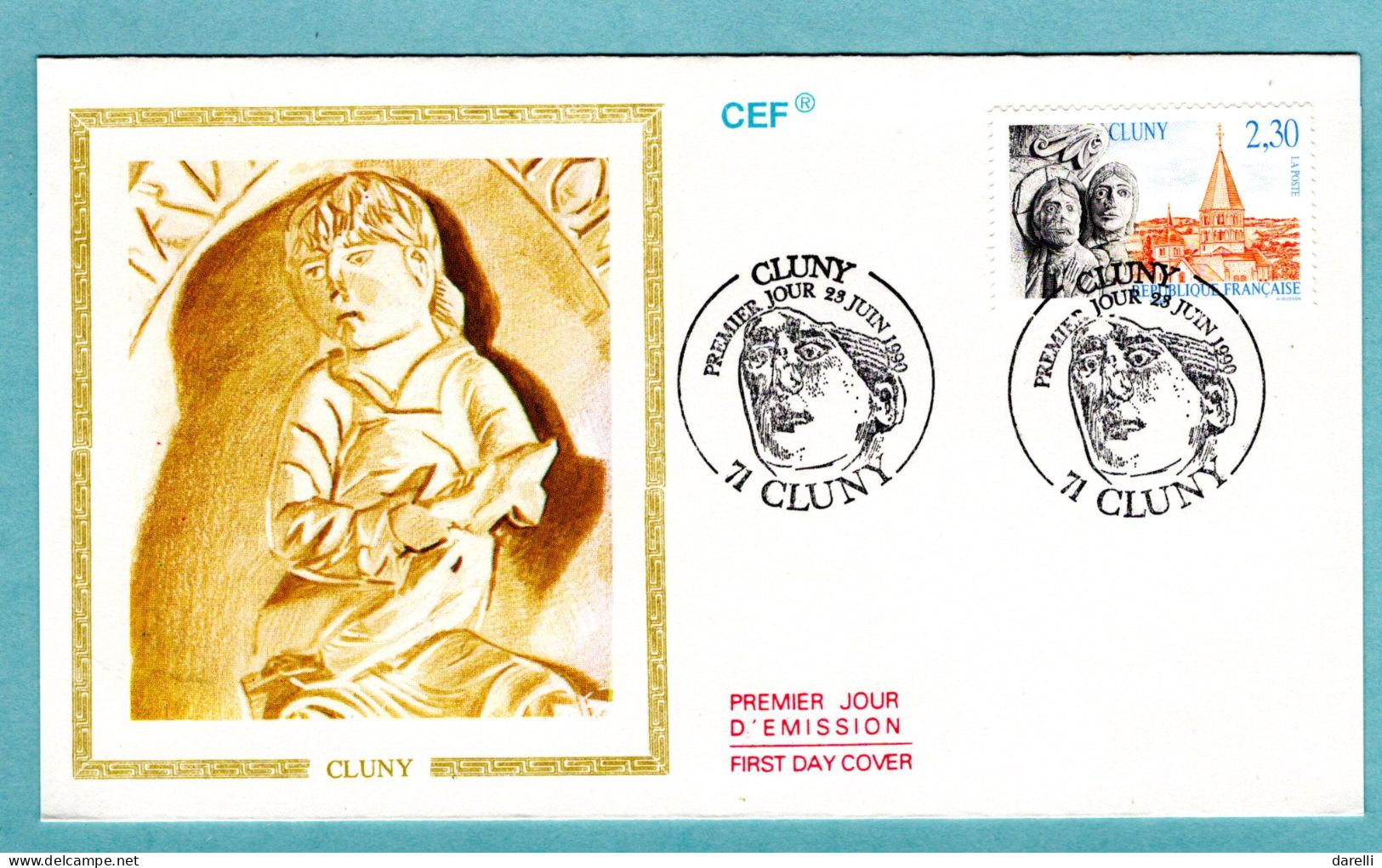 FDC France 1990 - Abbaye De Cluny - YT 2657 - 71 Cluny - 1990-1999